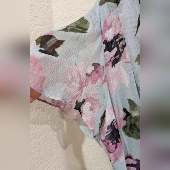 NWT Asymmetrical Tiered Chiffon Dress Size 16 - Picture 7 of 9